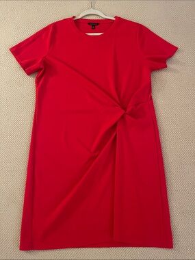Banana Republic Twist-Knot Midi Dress - Red